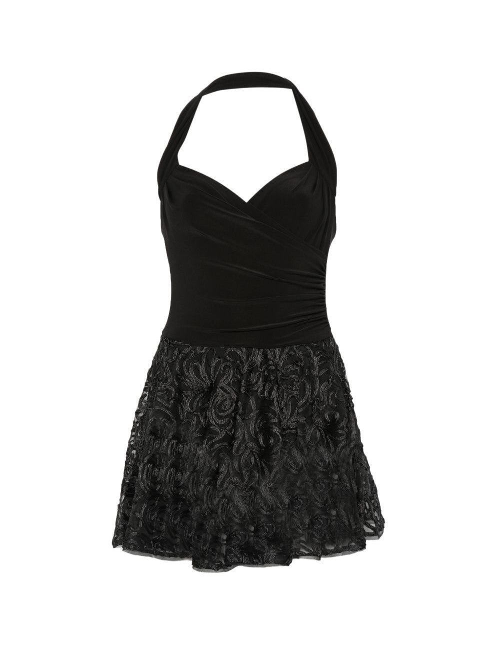 Abito scollo halter Cayla in nero norma kamali - donna 