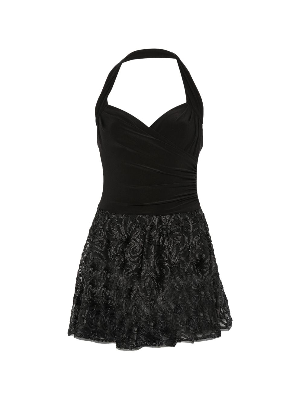 Abito scollo halter Cayla in nero norma kamali - donna 