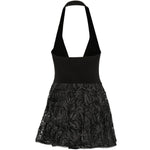 Abito scollo halter Cayla in nero norma kamali - donna 
