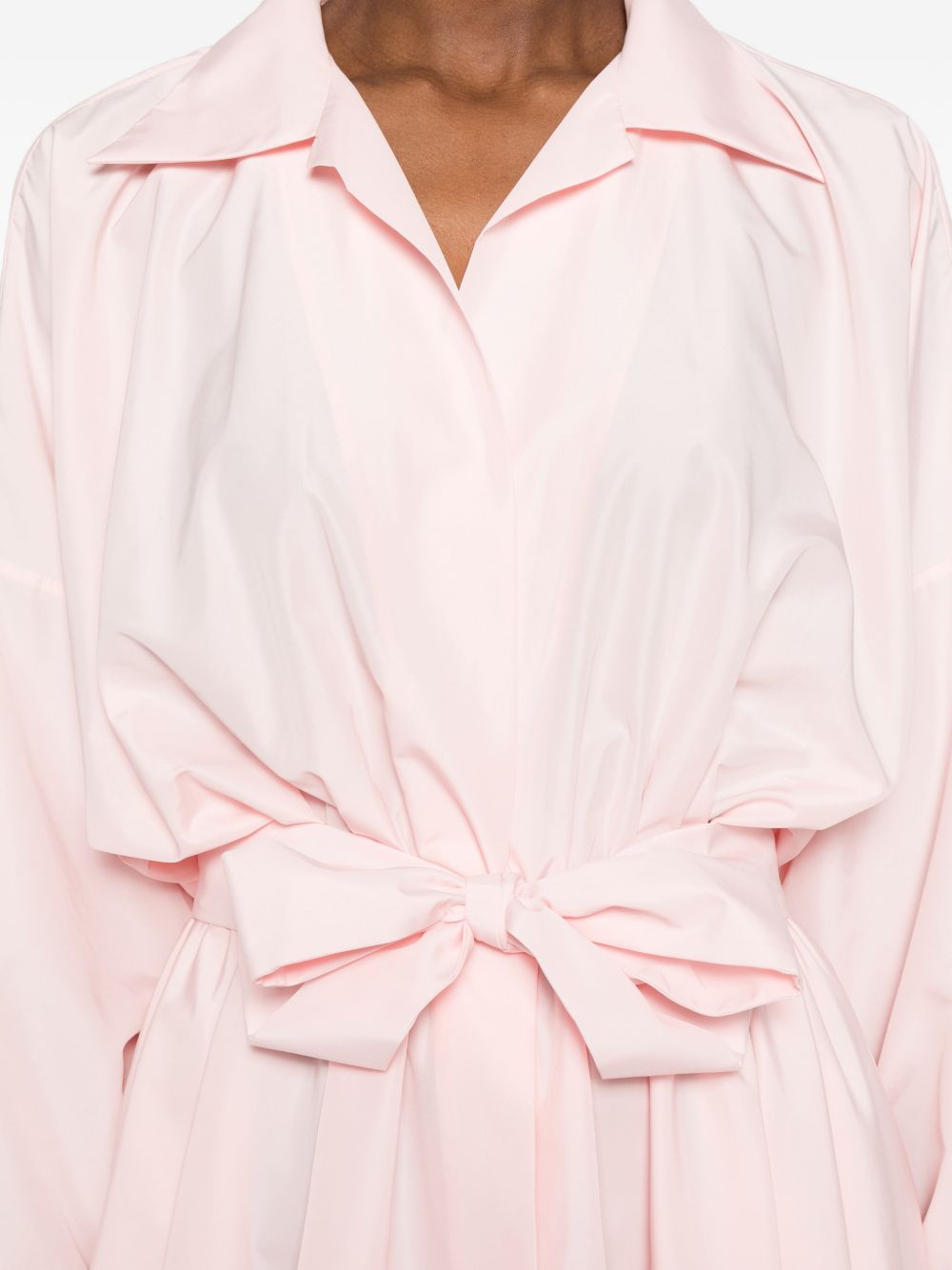 Mini abito svasato con cintura in rosa Norma kamali - donna 