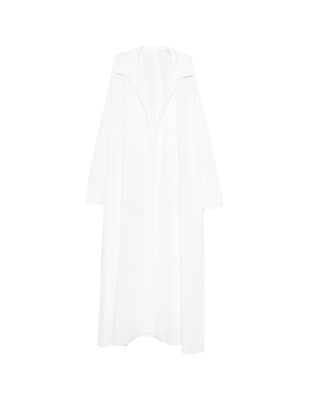 Abito lungo oversize a camicia in bianco NORMA KAMALI - donna 