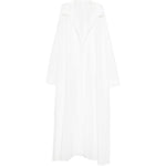 Abito lungo oversize a camicia in bianco NORMA KAMALI - donna 