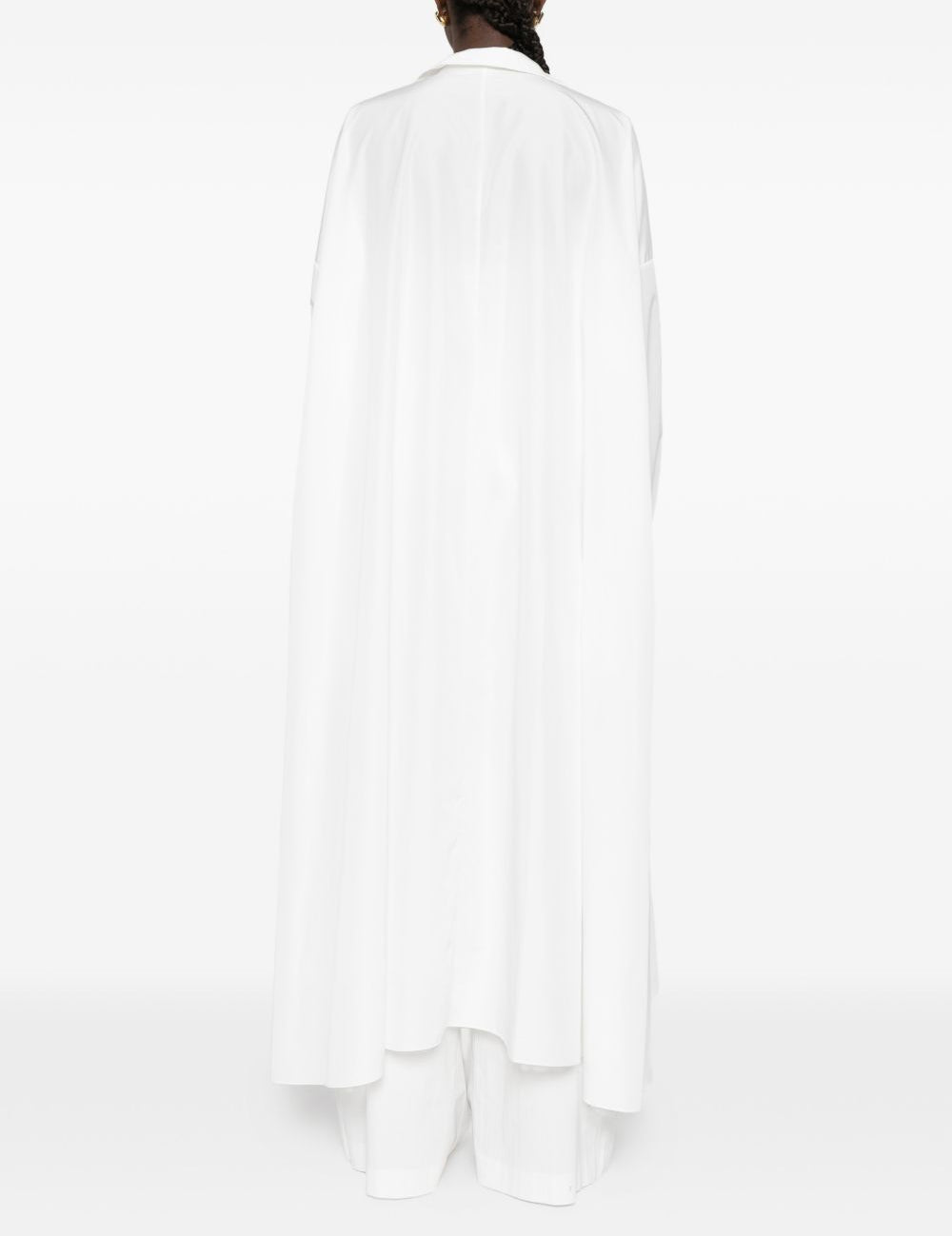 Abito lungo oversize a camicia in bianco NORMA KAMALI - donna 