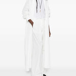 Abito lungo oversize a camicia in bianco NORMA KAMALI - donna 