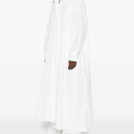Abito lungo oversize a camicia in bianco NORMA KAMALI - donna 