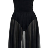 Abito con scollo a barca in nero Norma Kamali - donna 