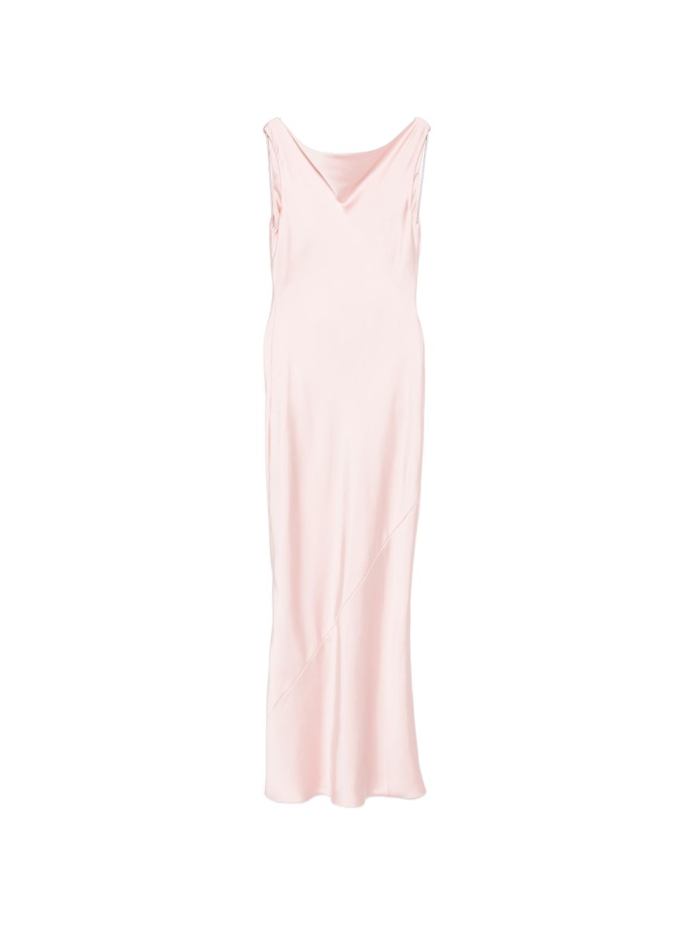 Abito con scollo sul retro e finitura satinata in rosa Norma kamali - donna 