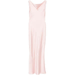 Abito con scollo sul retro e finitura satinata in rosa Norma kamali - donna 