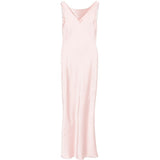 Abito con scollo sul retro e finitura satinata in rosa Norma kamali - donna 