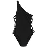 Costume da bagno monospalla in nero Norma kamali - donna 