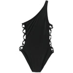 Costume da bagno monospalla in nero Norma kamali - donna 