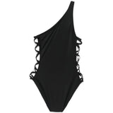 Costume da bagno monospalla in nero Norma kamali - donna 