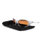 Occhiali da sole ovali in argento Oakley - unisex 