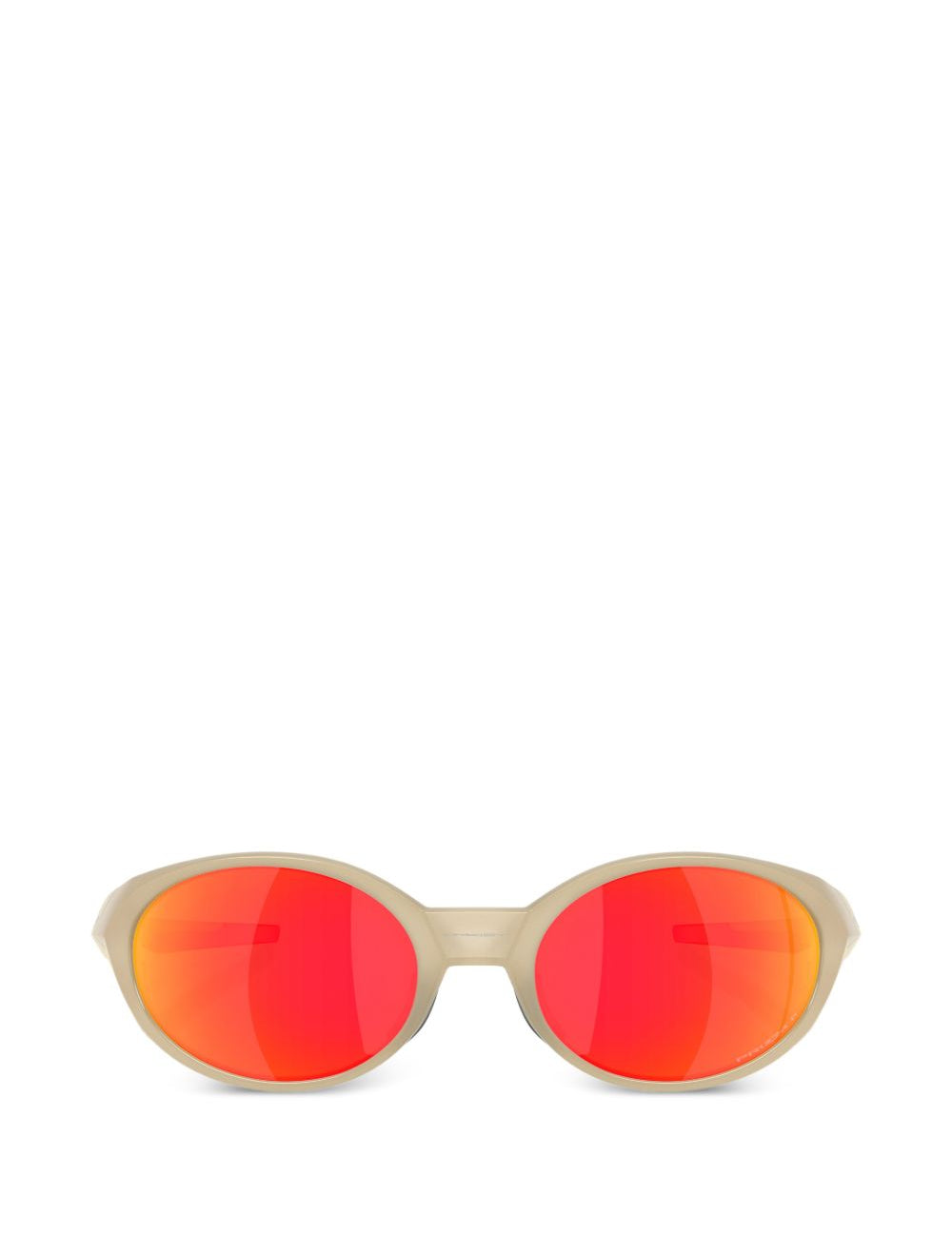 occhiali da sole ovali con lente rossa oakley - unisex 