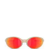 occhiali da sole ovali con lente rossa oakley - unisex 