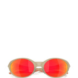 occhiali da sole ovali con lente rossa oakley - unisex 
