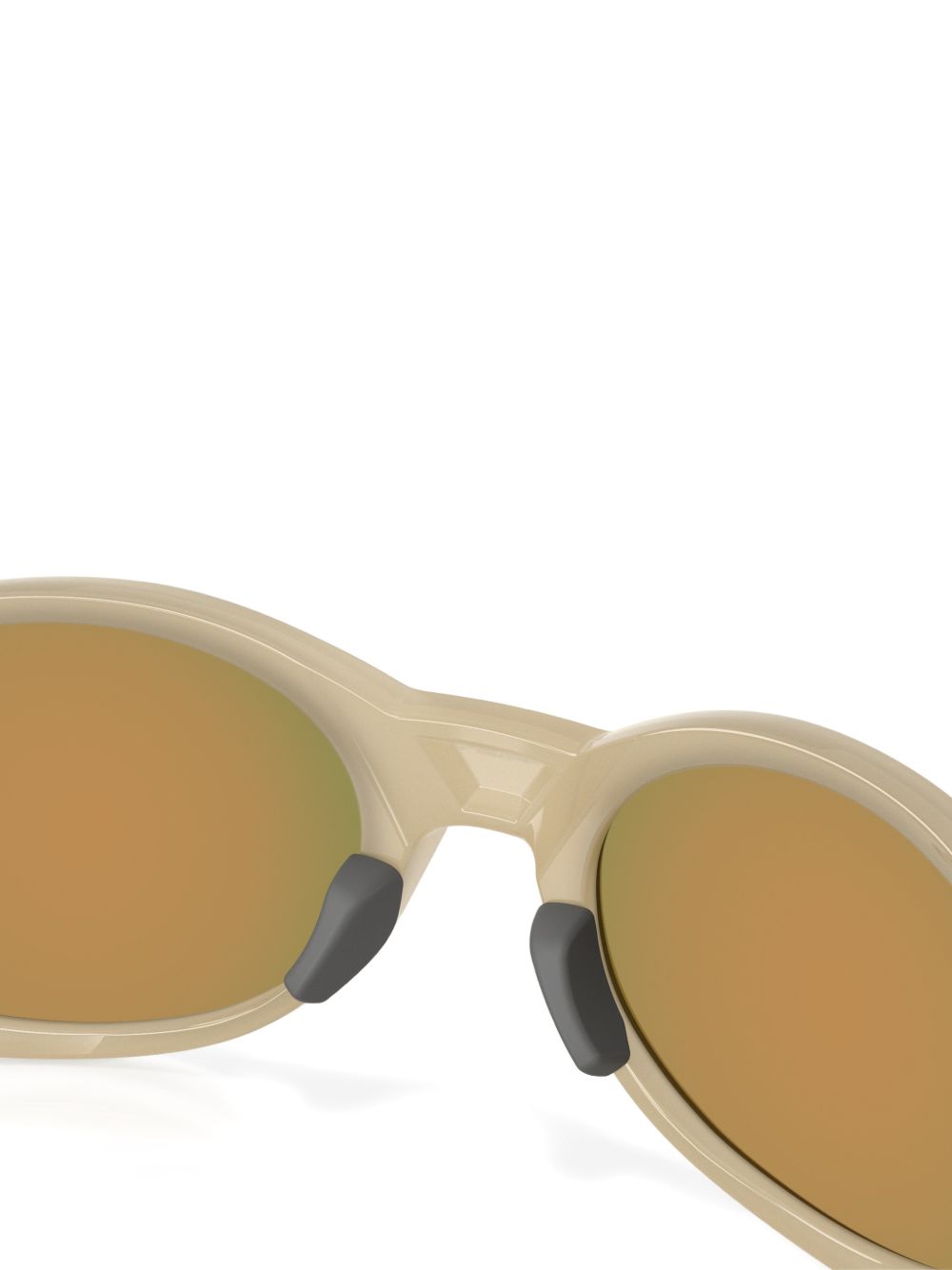 occhiali da sole ovali con lente rossa oakley - unisex 