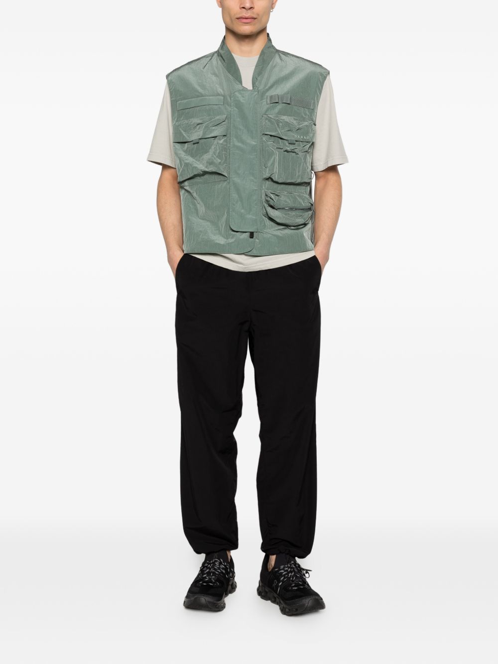 Gilet con tasca con zip in verde Oakley - uomo 