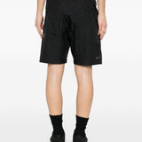Shorts con vita elasticata in nero Oakley- uomo 