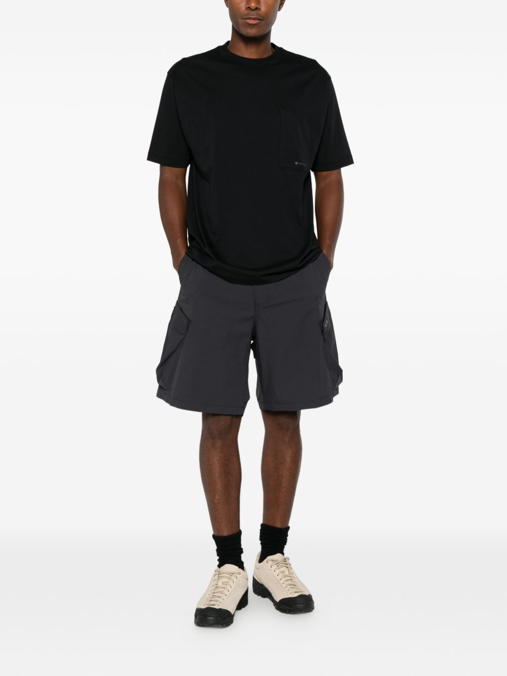 Shorts cargo con log in grigio Oakley - uomo 