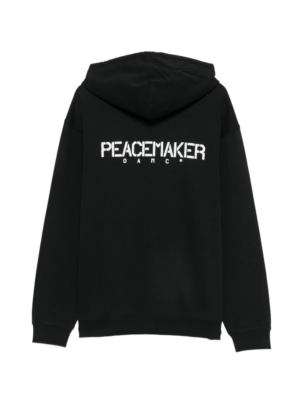 Felpa con stampa slogan in nero Oamc peacemaker - uomo 