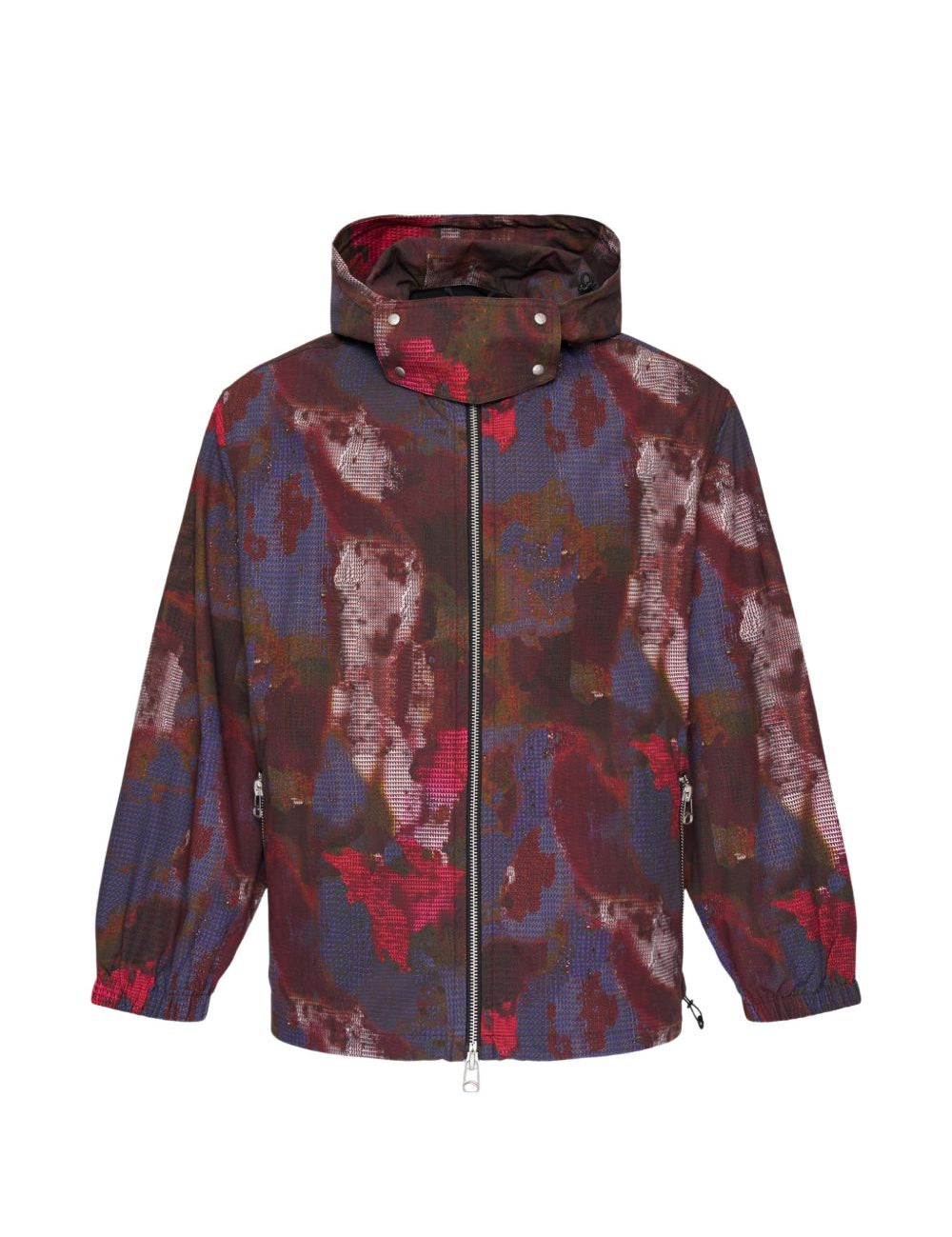 Giaca con cappuccio con stampa multicolore Oamc peacemaker - uomo 