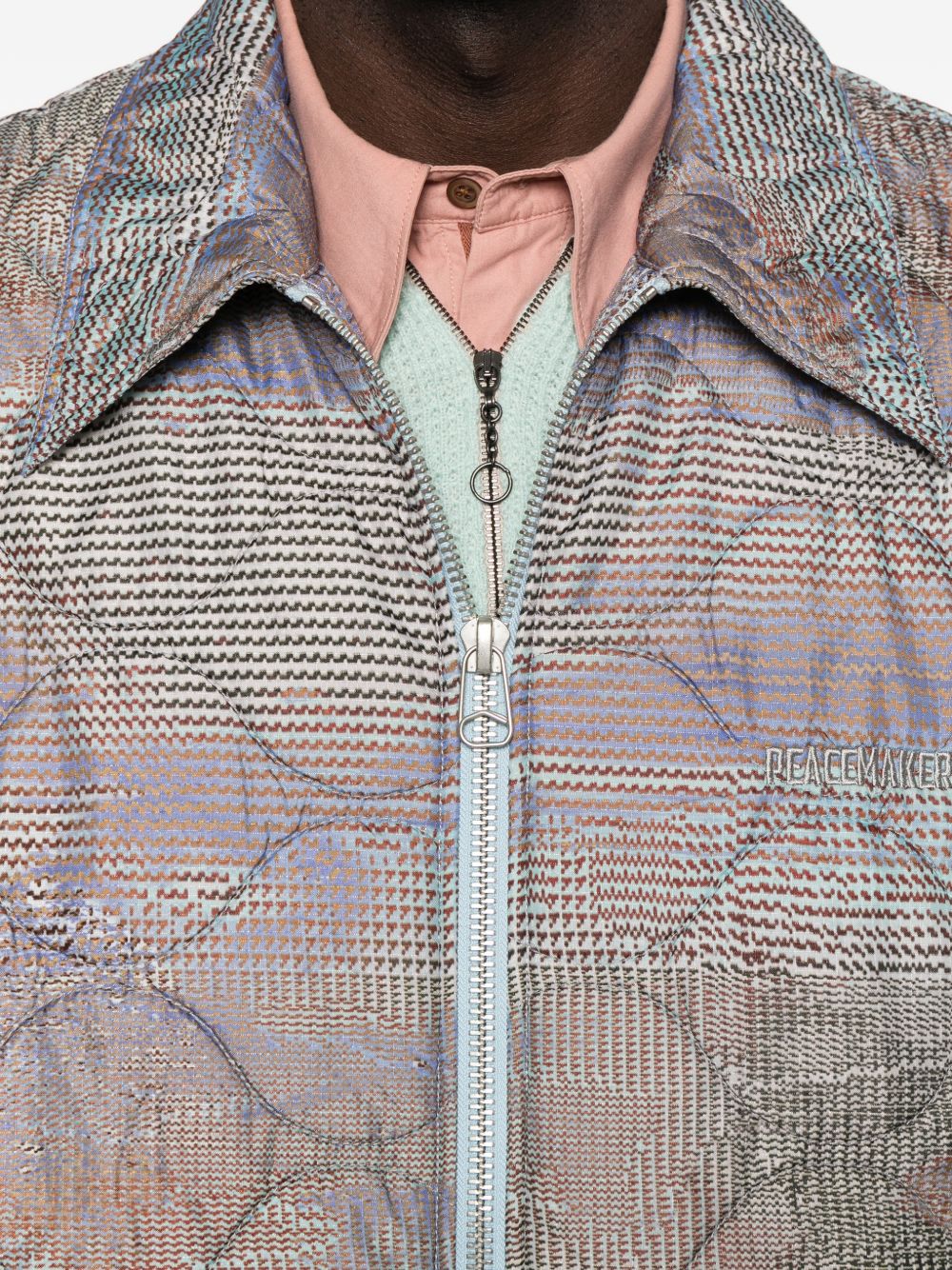 Giacca trapuntata in multicolore Oamc peacemaker - uomo 