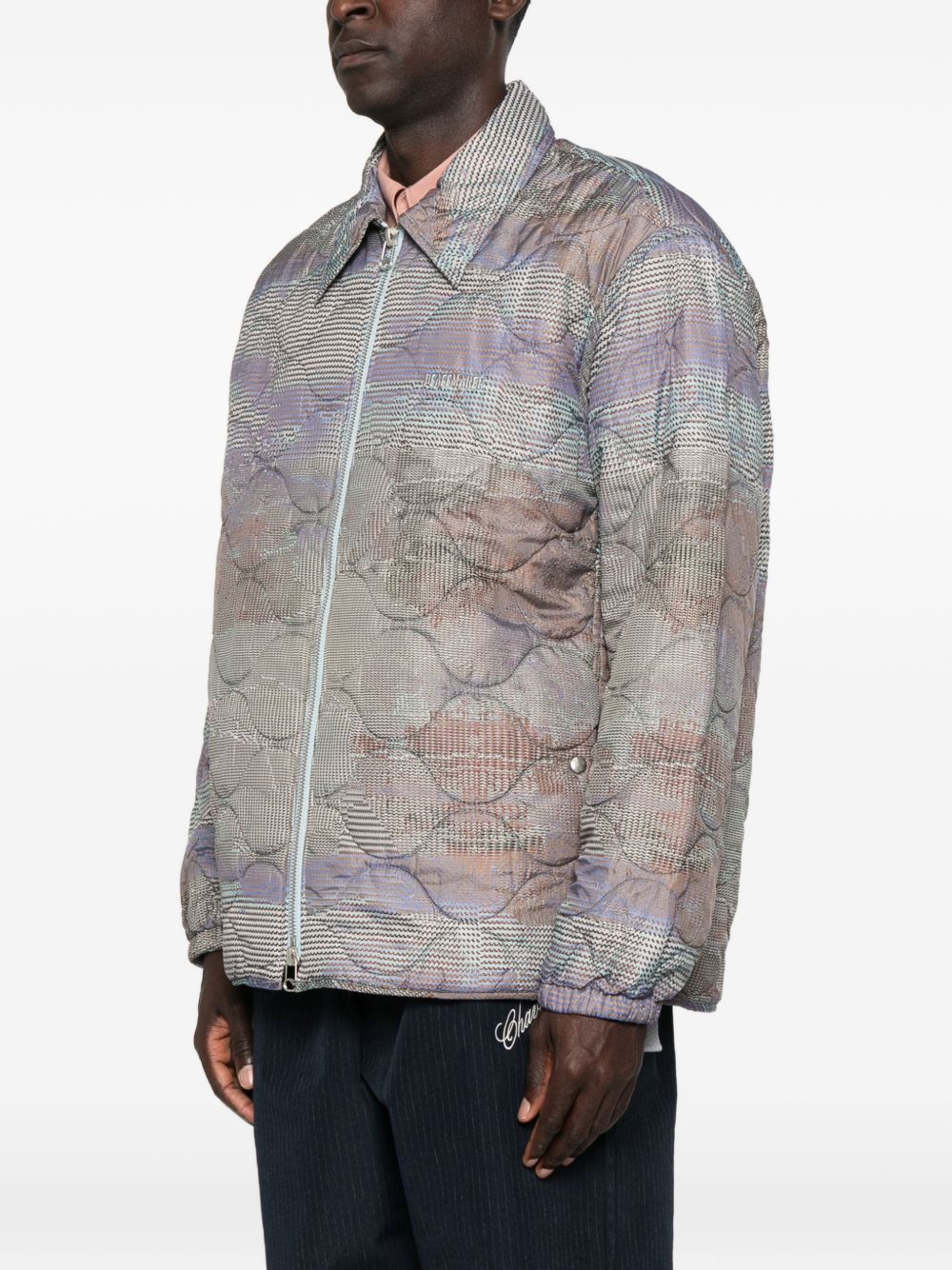 Giacca trapuntata in multicolore Oamc peacemaker - uomo 