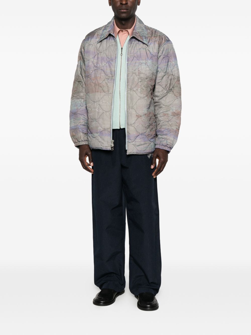 Giacca trapuntata in multicolore Oamc peacemaker - uomo 