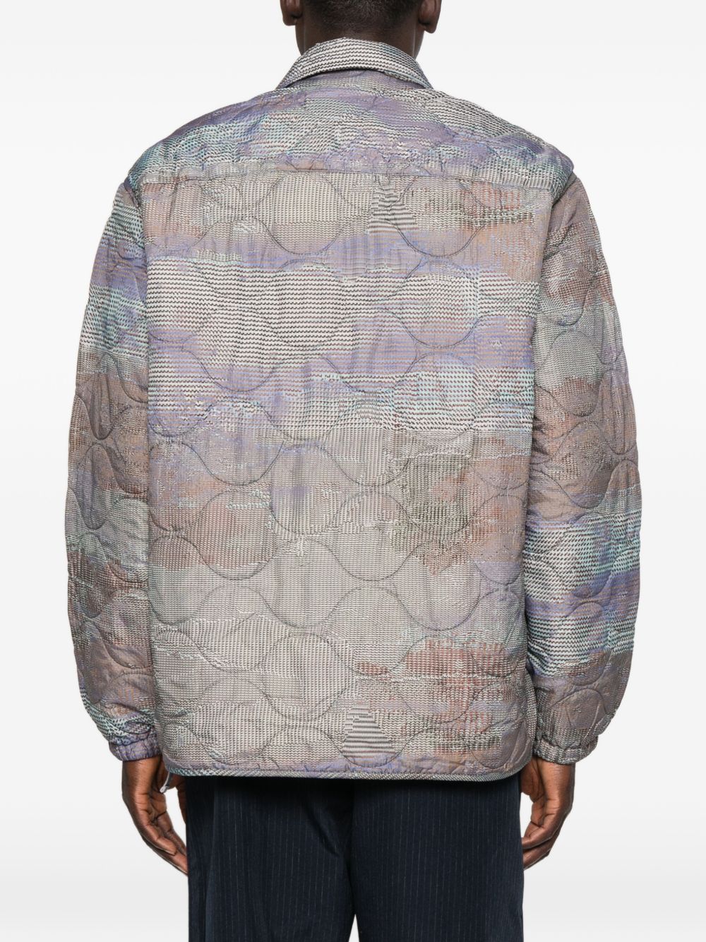 Giacca trapuntata in multicolore Oamc peacemaker - uomo 