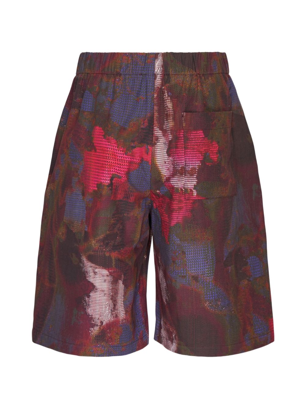 Shorts con stampa in rosso Oamc peacemaker - uomo 