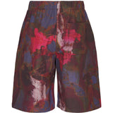 Shorts con stampa in rosso Oamc peacemaker - uomo 