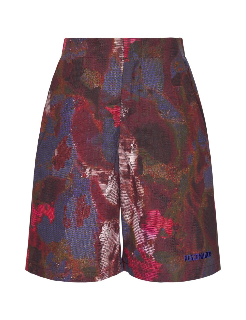 Shorts con stampa in rosso Oamc peacemaker - uomo 