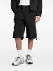 Oamc Peacemaker black zip-pocket belted shorts - men
