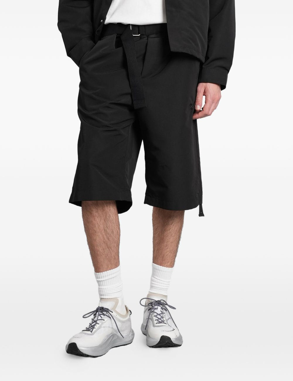 Pantaloncini con cintura e tasche con zip in nero Oamc peacemaker - uomo 