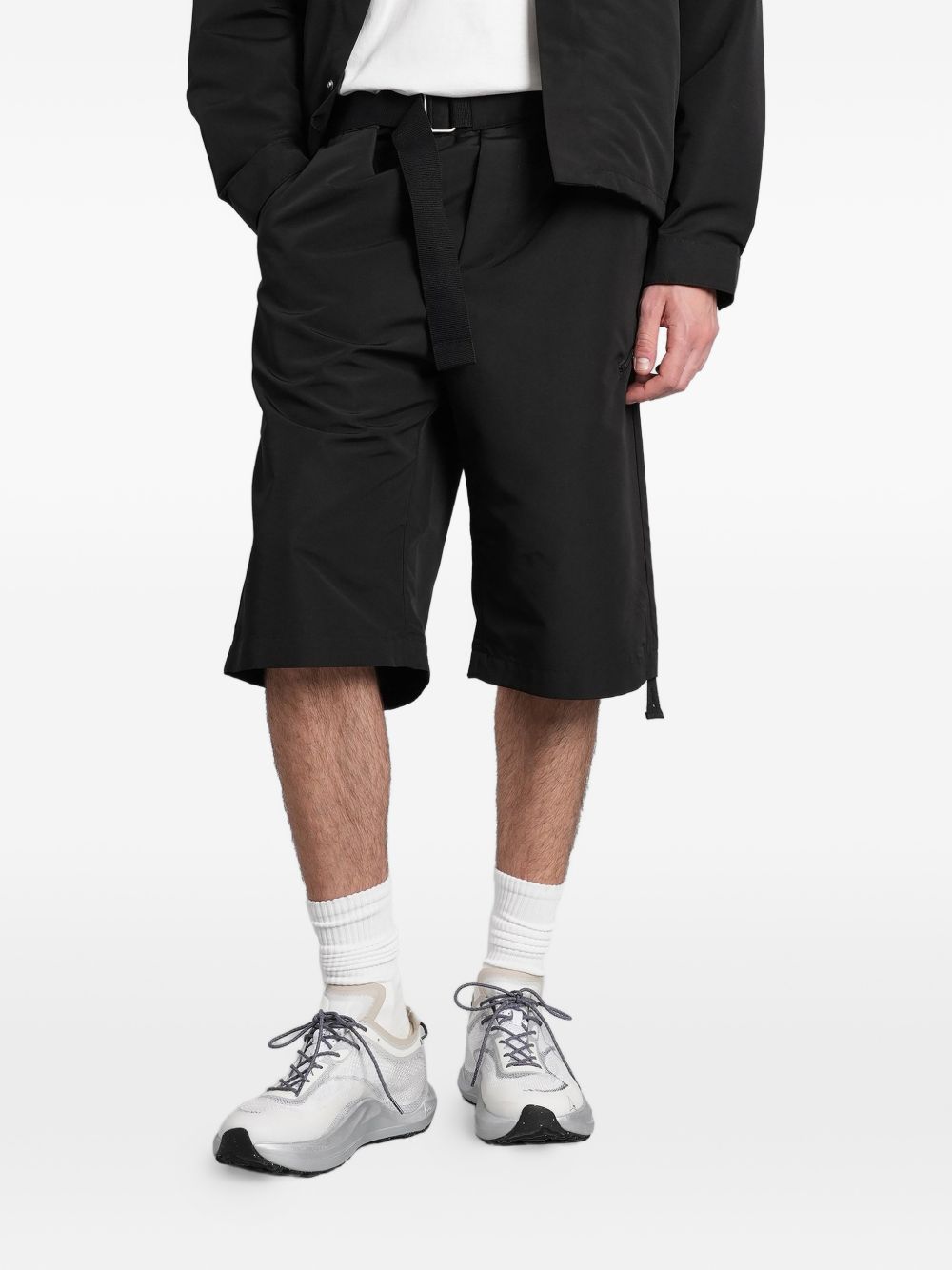 Pantaloncini con cintura e tasche con zip in nero Oamc peacemaker - uomo 