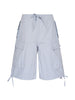 Oamc Peacemaker Cargo Fatigue Shorts in Blue - Men