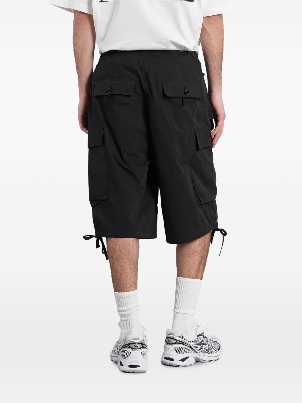 Pantaloncini cargo con coulisse in nero Oamc peacemaker - uomo 
