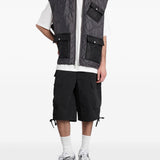 Pantaloncini cargo con coulisse in nero Oamc peacemaker - uomo 