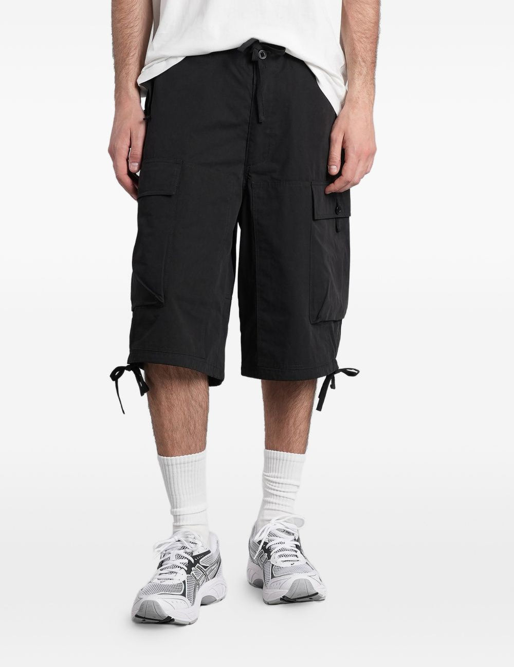 Pantaloncini cargo con coulisse in nero Oamc peacemaker - uomo 