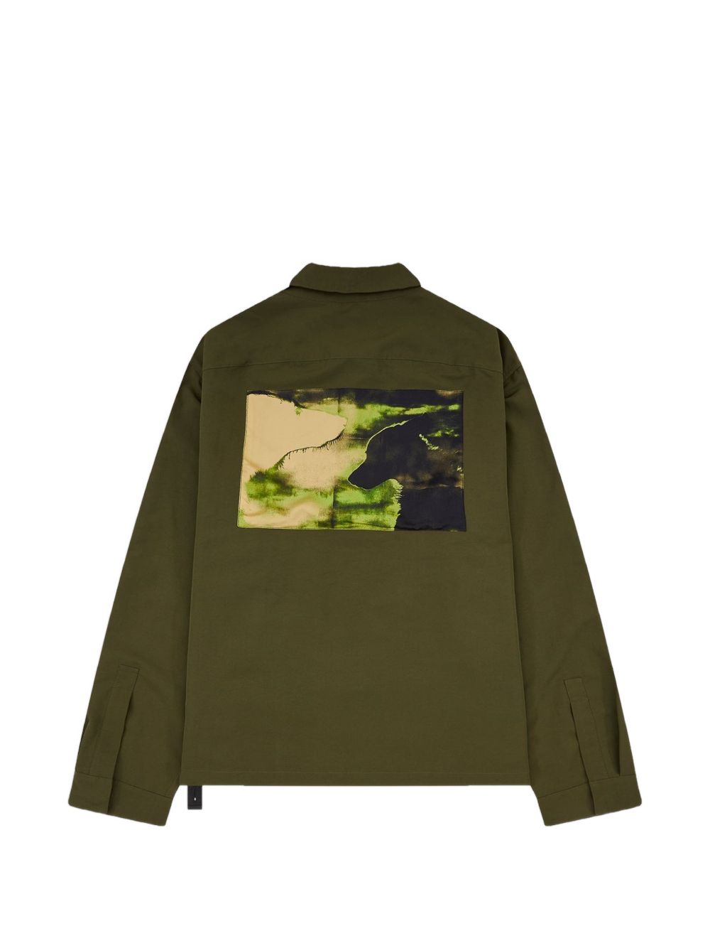 Camicia con grafica in verde Oamc peacemaker - uomo 