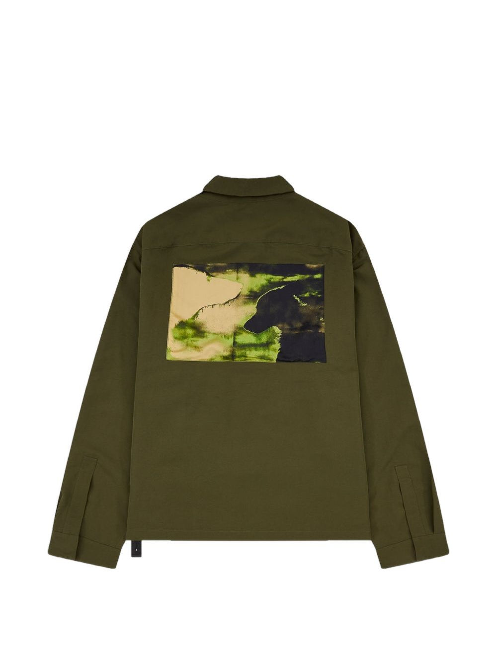 Camicia con grafica in verde Oamc peacemaker - uomo 