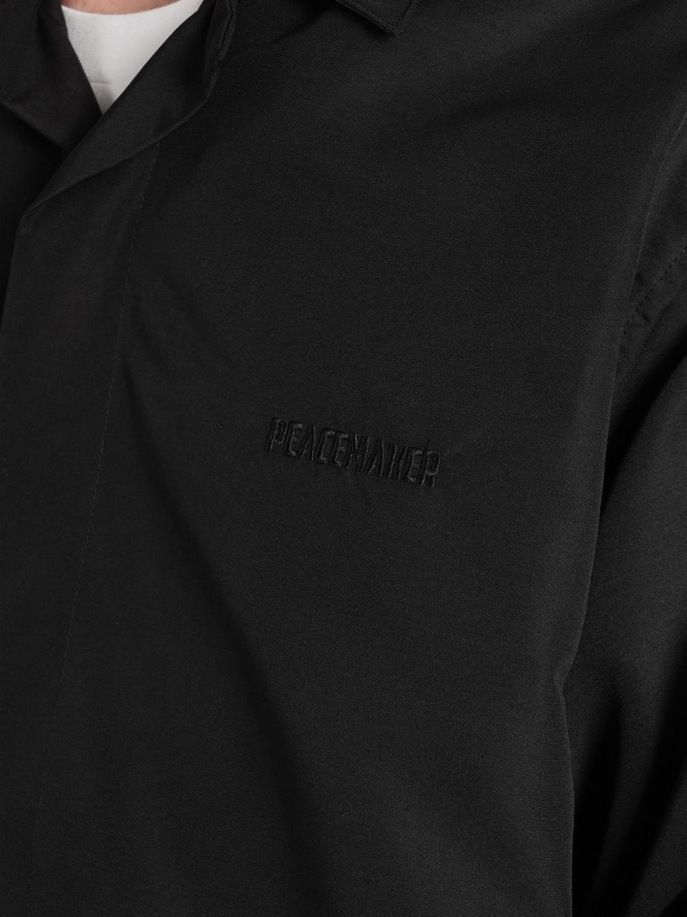 Camicia con stampa grafica in nero Oamc peacemaker - uomo 