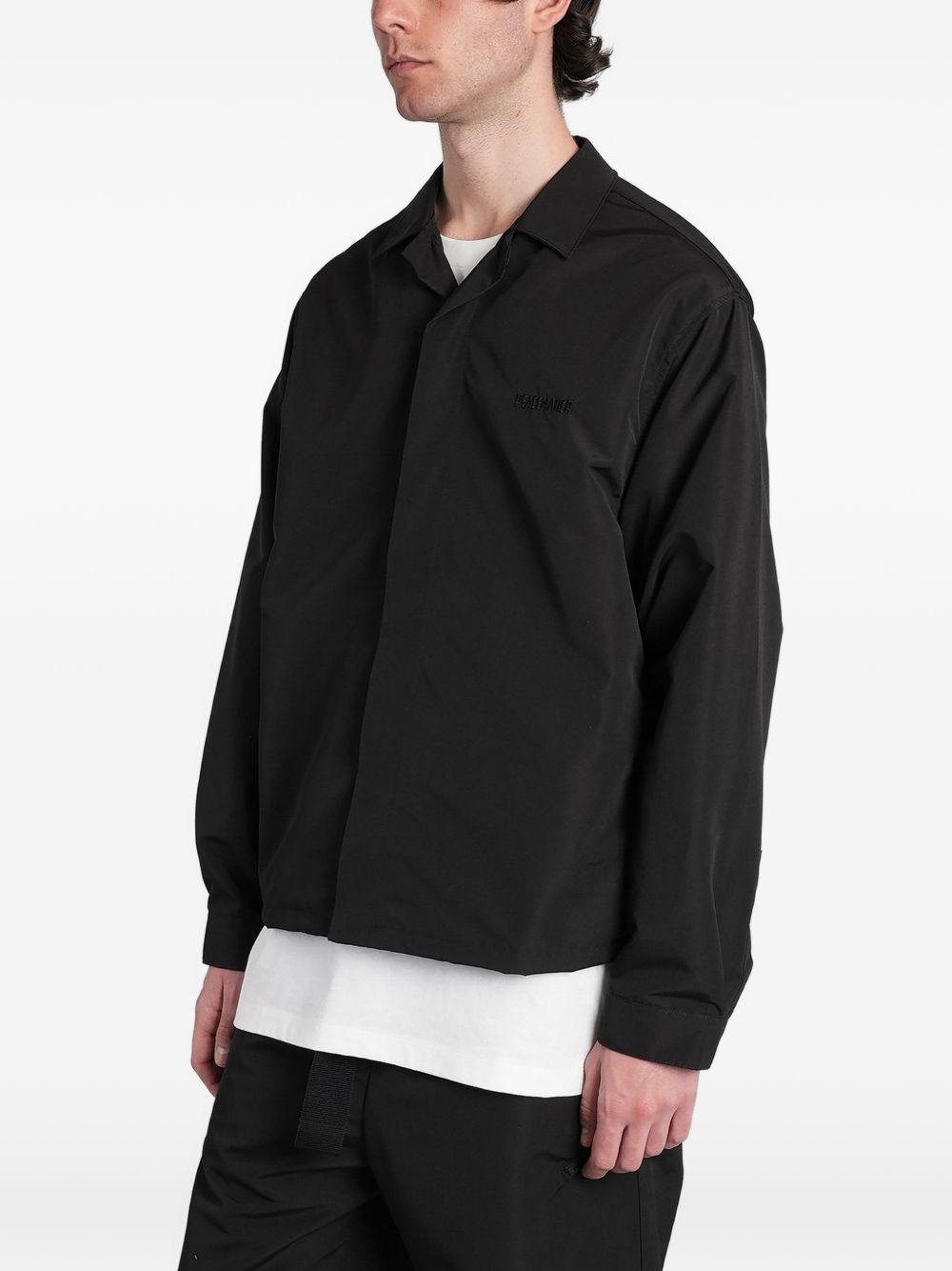 Camicia con stampa grafica in nero Oamc peacemaker - uomo 