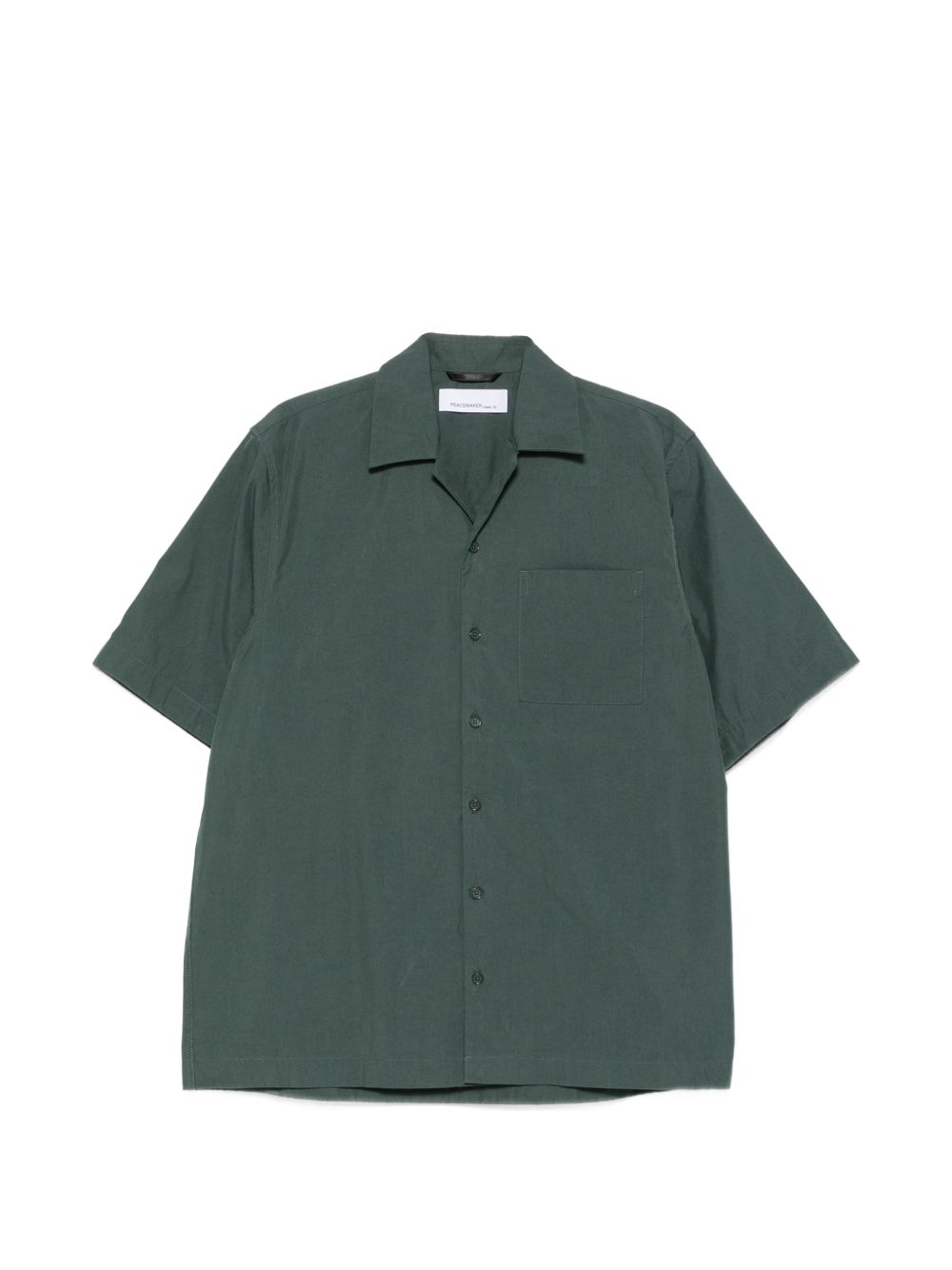 Camicia a maniche corte in verde Oamc peacemaker - uomo 