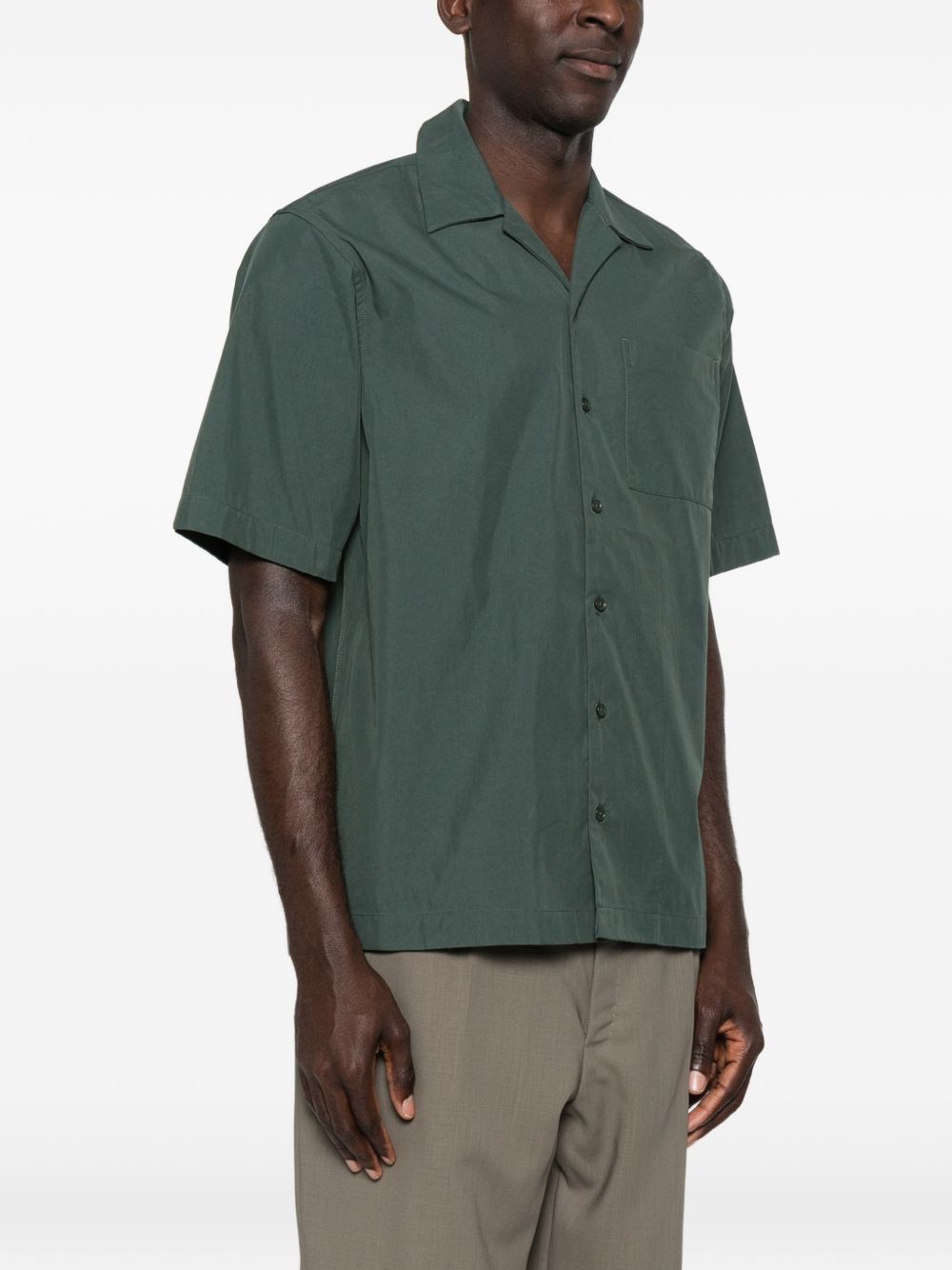 Camicia a maniche corte in verde Oamc peacemaker - uomo 