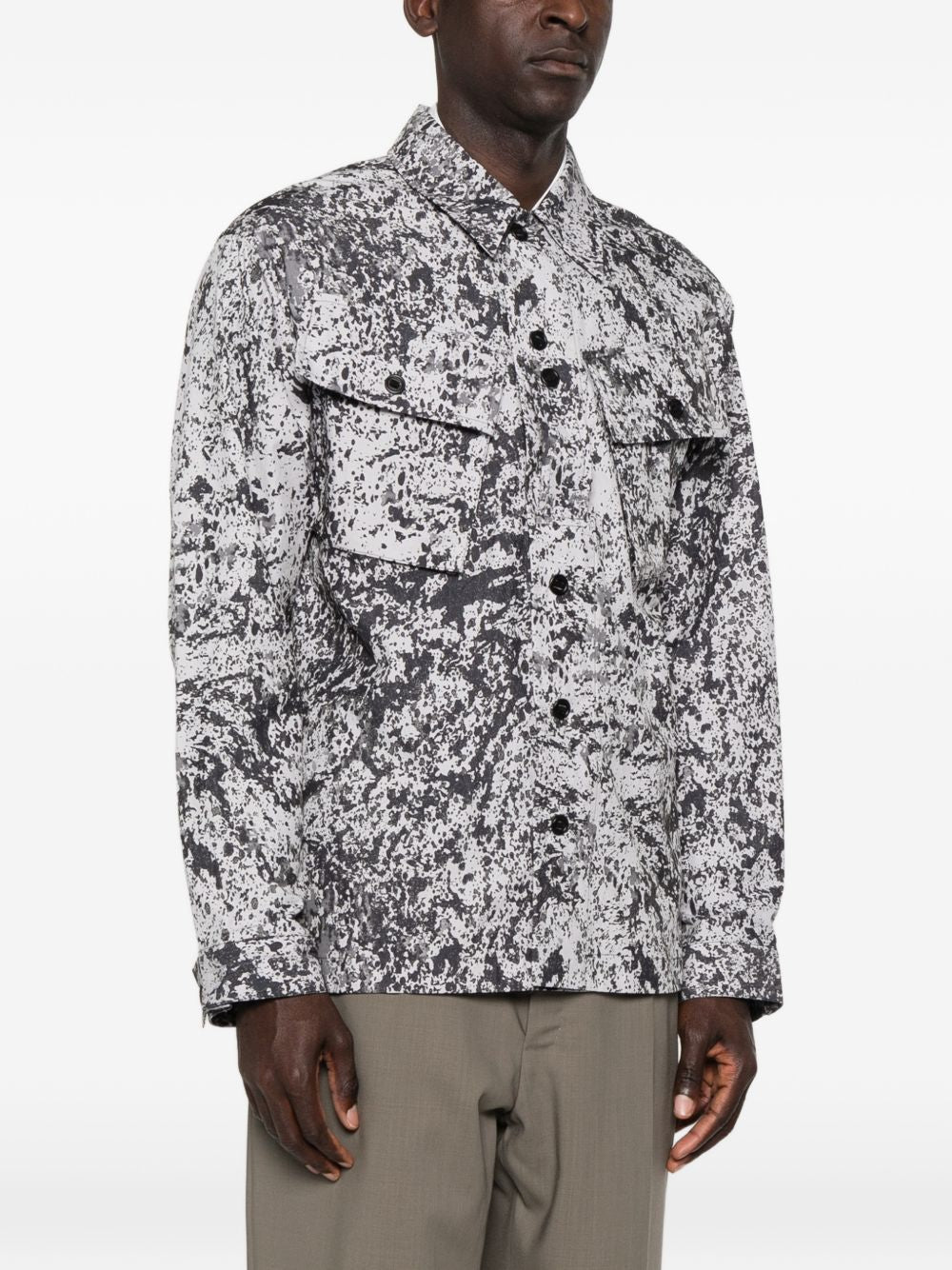 Giacca-camicia a maniche lunghe  in multicolore Oamc peacemaker - uomo 