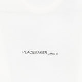 T-shirt con stampa grafica in bianco Oamc peacemaker - uomo 