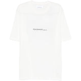 T-shirt con stampa grafica in bianco Oamc peacemaker - uomo 