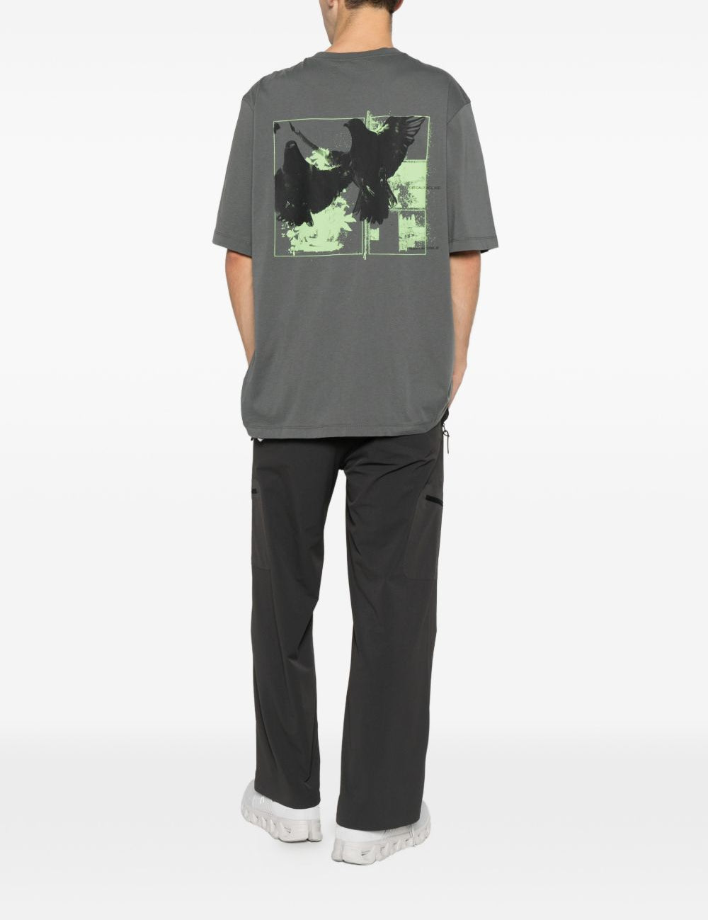 T-shirt con stampa grafica "Peacemaker" in grigio Oamc peacemaker - uomo 
